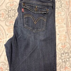 Levi's Women's Dark 515 Blue Boot Cut Jeans 30x30